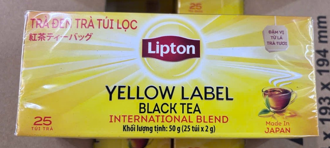 Thùng trà đen túi lọc Lipton 1,2kg
